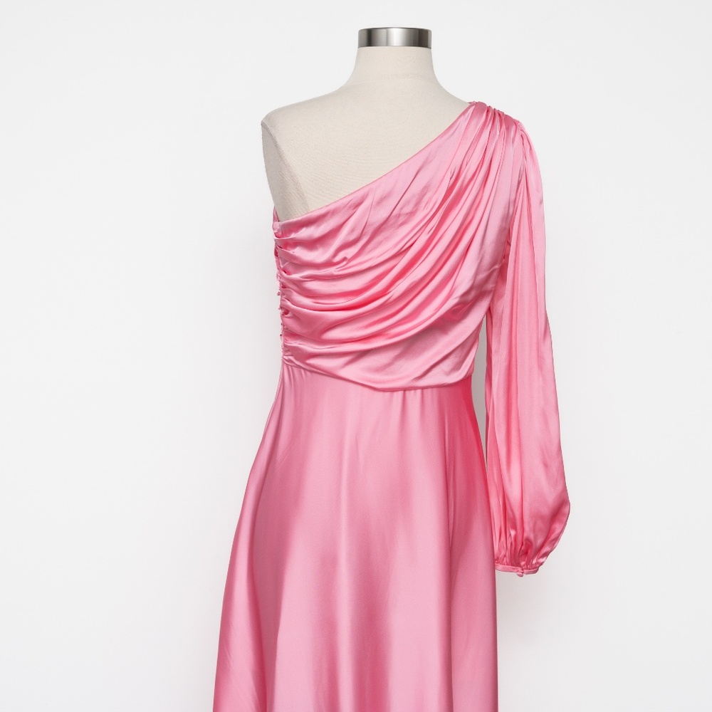 AMUR -‎ Elisabet One-Shoulder Slit Gown - Picture 10 of 12